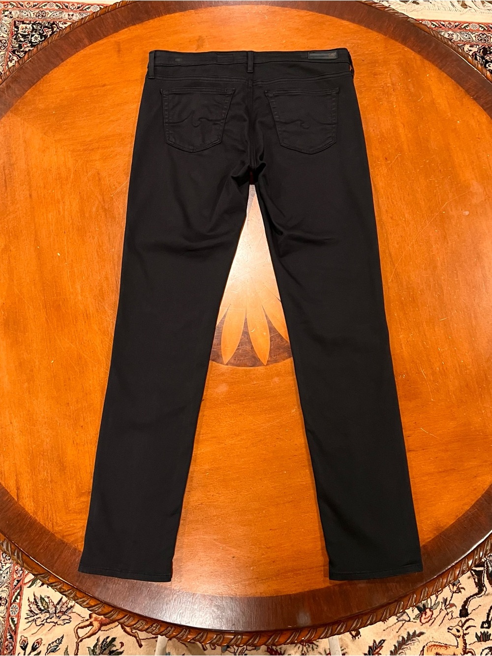 AG Adriano Goldschmied The Stilt Low-Rise Cigarette Jean Super Black 29R Fitted - Picture 5 of 16